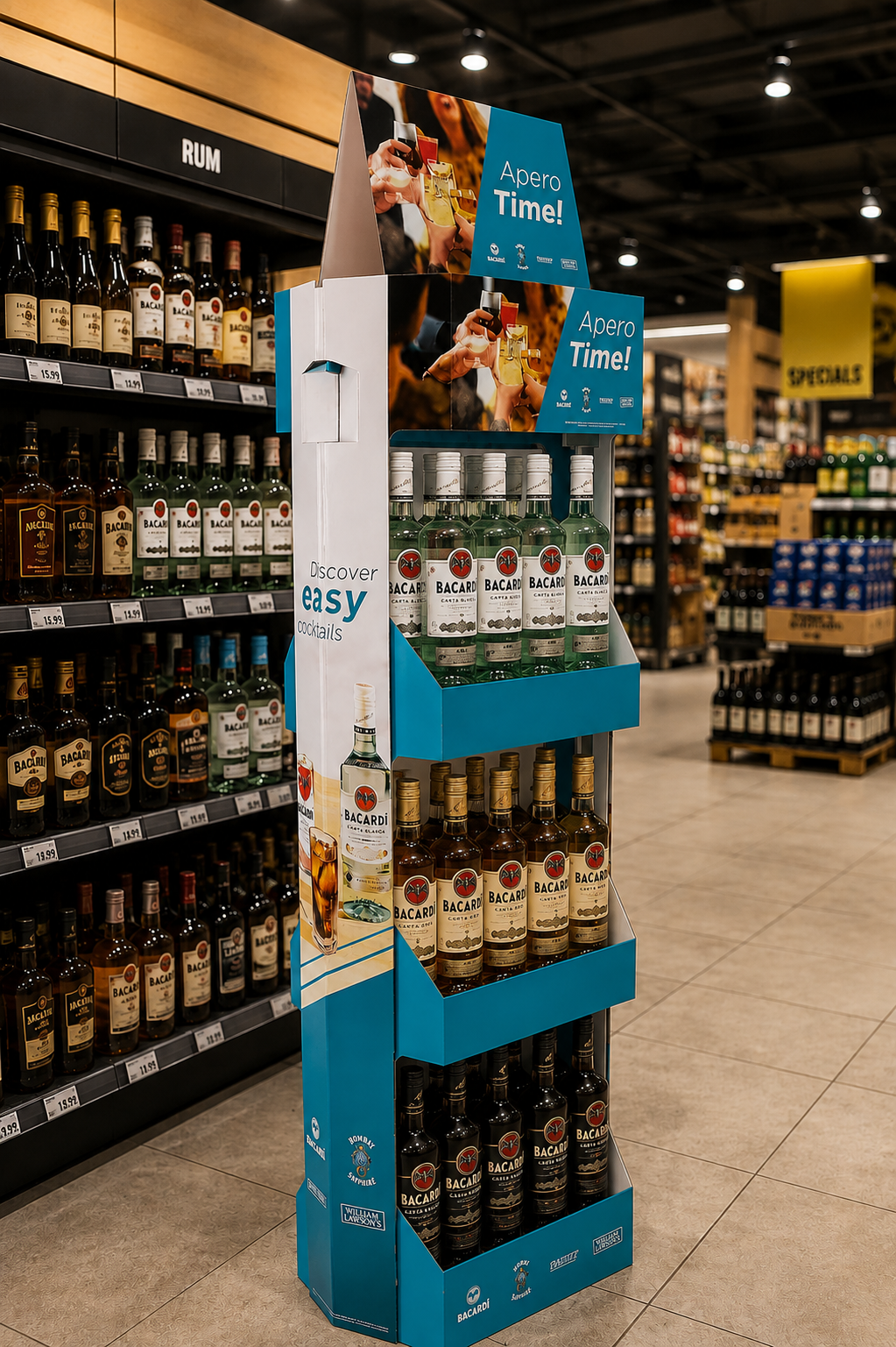 2 Second RETAIL COMPACT Display Bacardi 2 Second RETAIL COMPACT Display Bacardi
