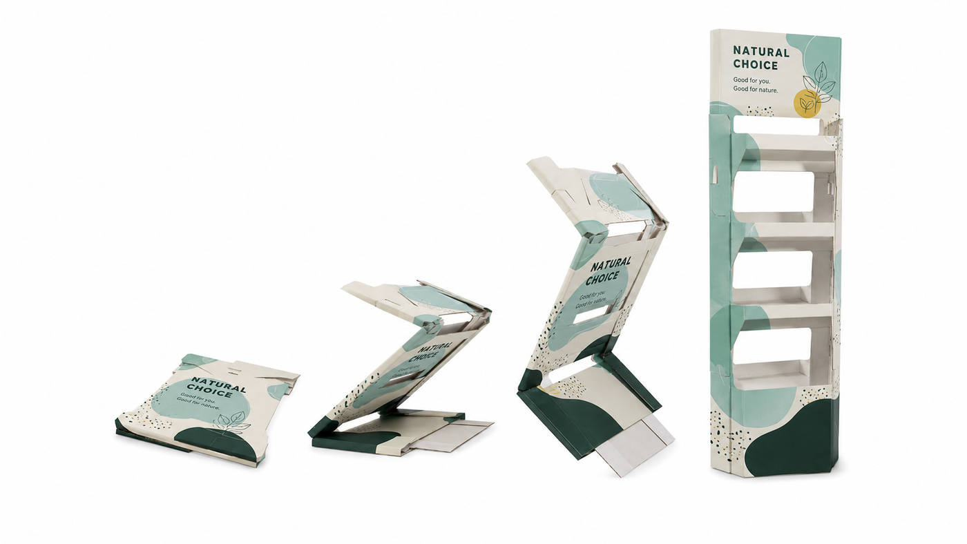 Opzetten Retail Compact Display Opzetten Retail Compact Display