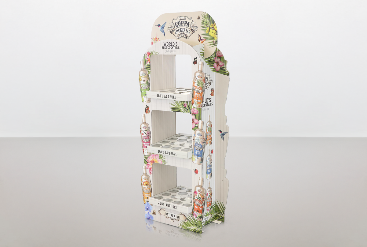 Vloerdisplay Coppa Cocktails - Holbox Vloerdisplay Coppa Cocktails - Holbox