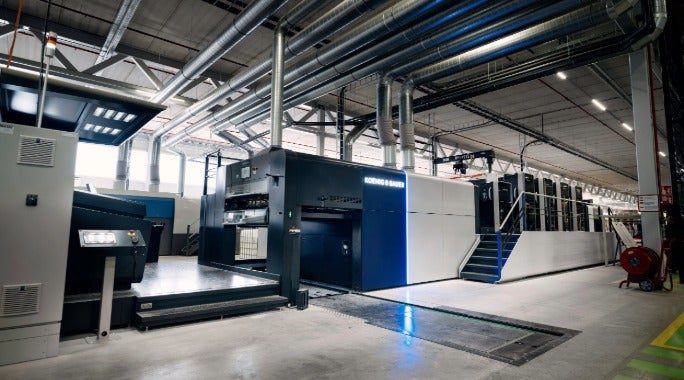 Duurzame KBA drukpers bij Holbox Duurzame KBA drukpers bij Holbox