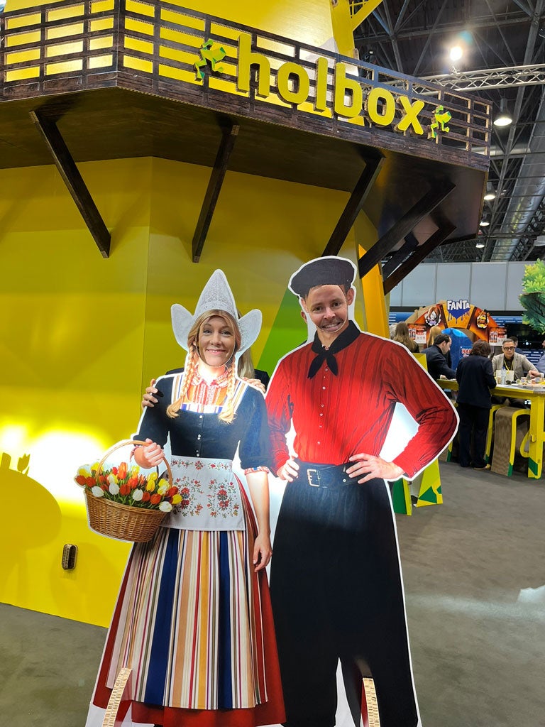 Stand-in figuren van karton op Euroshop Stand-in figuren van karton op Euroshop