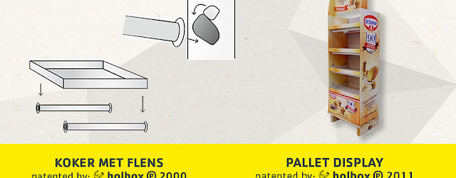 Palettendisplay mit variablen Röhren